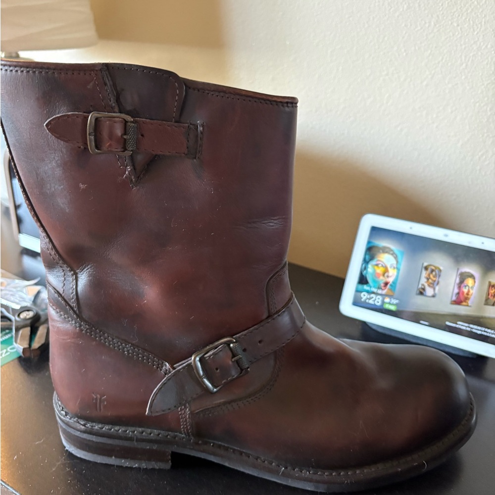 Frye Dark Brown Leather Men's Boots - Never Worn - Picture 2 of 5